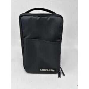 VTG Case Logic 15 CD Storage Travel Nylon Carrying Case Black w/Handle + Pocket